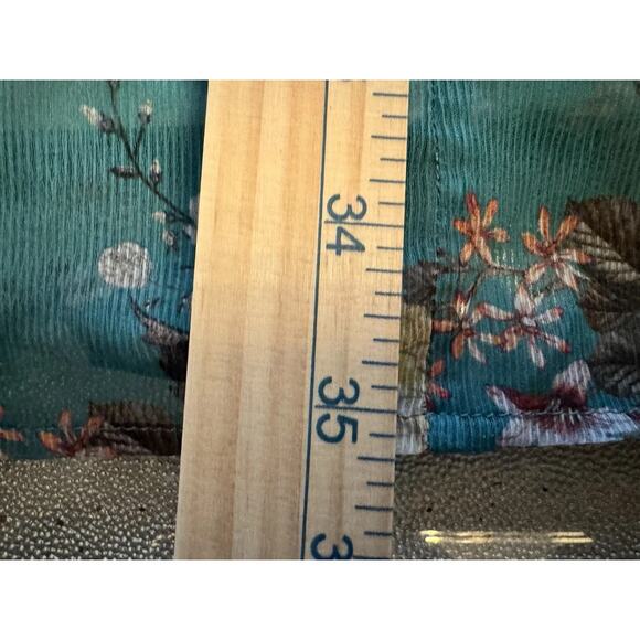 Anthropologie Maeve Women’s Small Turquoise Long Sleeved Mini Dress Boho - Picture 4 of 8